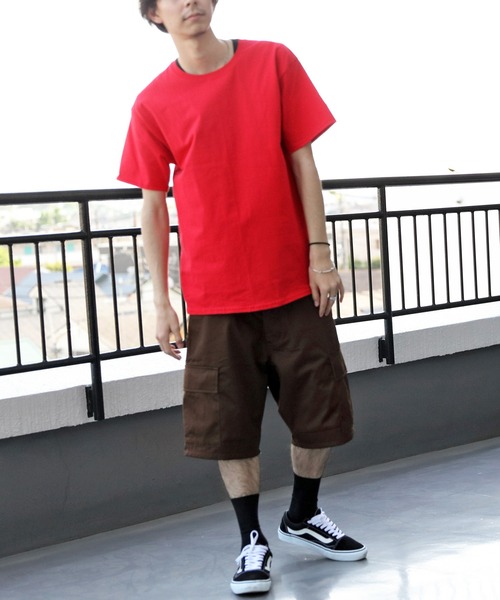 Champion（チャンピオン）の「【Champion】無地半袖Tシャツ コットン Authentic T-SHIRTS（Tシャツ/カットソー・メンズ・ホワイト/ブラック/グレー/ネイビー/チャコールグレー/ロイヤルブルー/レッド/ダークグリーン/オレンジ/ワイン/パープル・LARGE/MEDIUM/SMALL）」の20枚目の写真