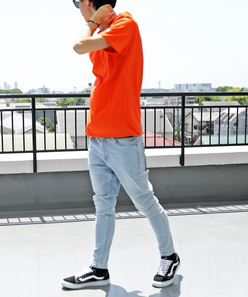 Champion（チャンピオン）の「【Champion】無地半袖Tシャツ コットン Authentic T-SHIRTS（Tシャツ/カットソー・メンズ・ホワイト/ブラック/グレー/ネイビー/チャコールグレー/ロイヤルブルー/レッド/ダークグリーン/オレンジ/ワイン/パープル・LARGE/MEDIUM/SMALL）」の16枚目の写真