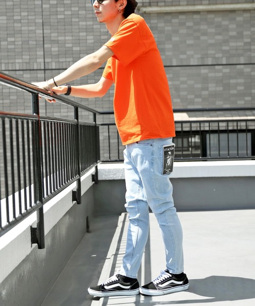 Champion（チャンピオン）の「【Champion】無地半袖Tシャツ コットン Authentic T-SHIRTS（Tシャツ/カットソー・メンズ・ホワイト/ブラック/グレー/ネイビー/チャコールグレー/ロイヤルブルー/レッド/ダークグリーン/オレンジ/ワイン/パープル・LARGE/MEDIUM/SMALL）」の14枚目の写真