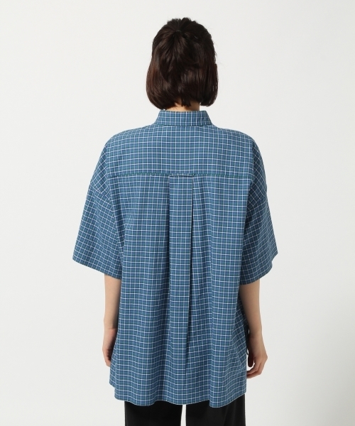 LOWRYS FARM（ローリーズファーム）の「チェックＢＩＧシャツ／ＳＳ　787894 （シャツ/ブラウス・レディース・オフホワイト/ブルー/イエロー・FREE）」の5枚目の写真
