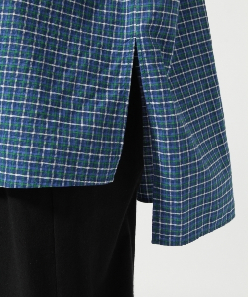 LOWRYS FARM（ローリーズファーム）の「チェックＢＩＧシャツ／ＳＳ　787894 （シャツ/ブラウス・レディース・オフホワイト/ブルー/イエロー・FREE）」の7枚目の写真