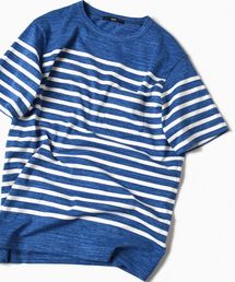 SC: MADE IN JAPAN スペック染め/ボーダー ポケット Tシャツ□
