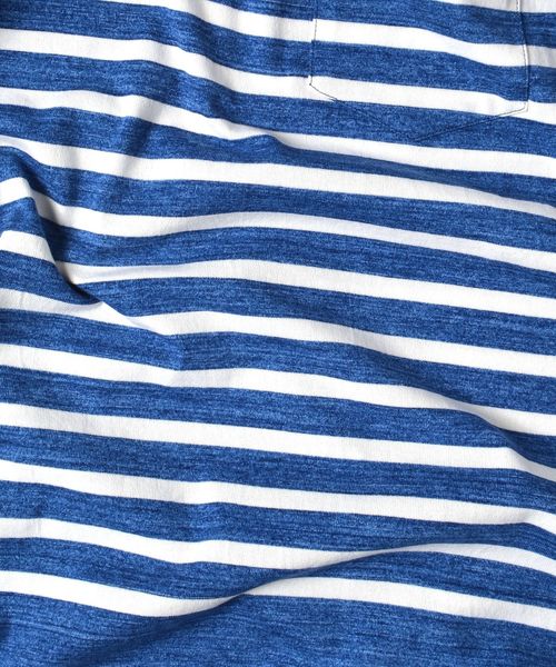 SHIPS(シップス)の「SC: MADE IN JAPAN スペック染め/ボーダー ポケット Tシャツ□(Tシャツ/カットソー・メンズ・ホワイト/ライトブルー/ネイビー/グリーン・LARGE/MEDIUM/SMALL/X-LARGE)」の11枚目の写真