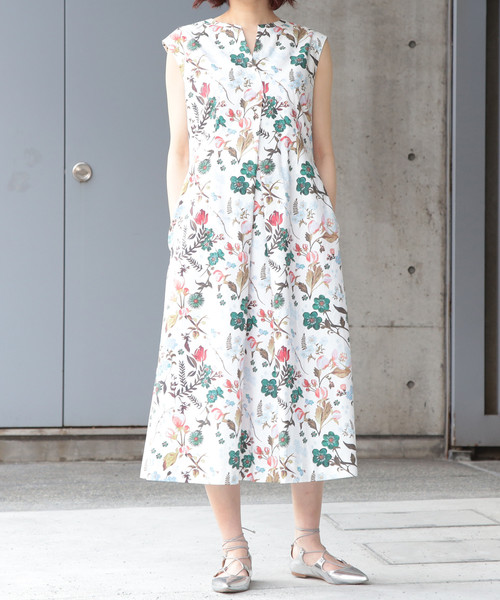 セール Martinique ワンピース リバティプリントラップドレス ワンピース ワンピース Martinique マルティニーク のファッション