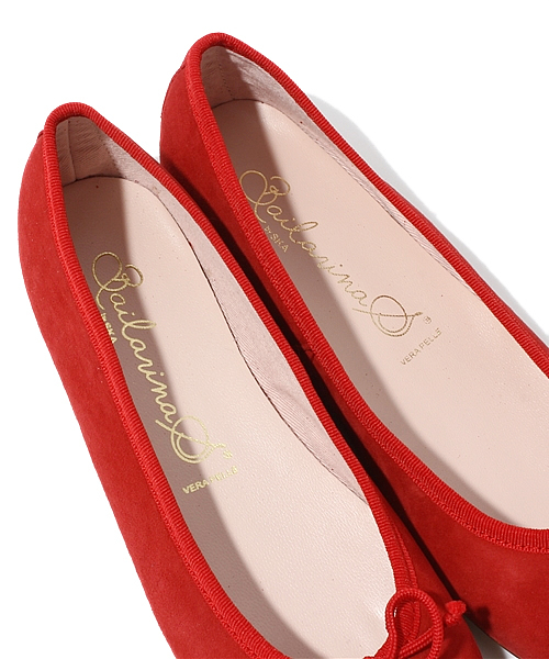 green label relaxing（グリーンレーベルリラクシング）の「Bailarina/SKA ムジバレエシューズ②（バレエシューズ・レディース・ブラック/レッド・38/36/37）」の9枚目の写真