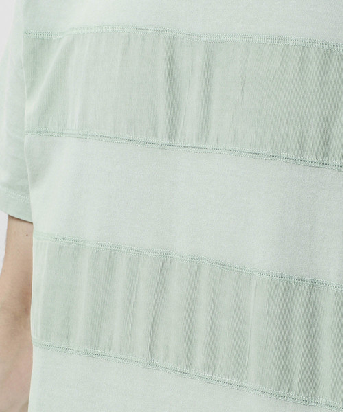 NANO universe（ナノユニバース）の「ピグメント切替えＴシャツ（Tシャツ/カットソー・メンズ・ミント/ライトベージュ・SMALL/MEDIUM/LARGE）」の10枚目の写真