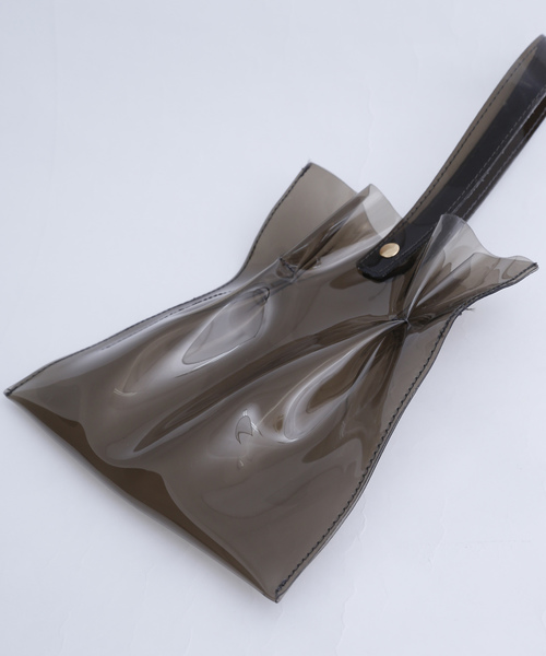 MERLOT（メルロー）の「クリアワンハンドルミニトートバッグ2700（トートバッグ・レディース・チャコールグレー/ブラウン/グリーン/クリア・FREE）」の9枚目の写真