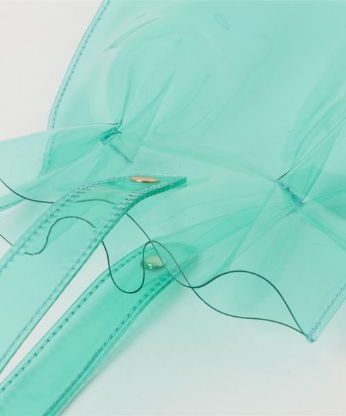 MERLOT（メルロー）の「クリアワンハンドルミニトートバッグ2700（トートバッグ・レディース・チャコールグレー/ブラウン/グリーン/クリア・FREE）」の7枚目の写真