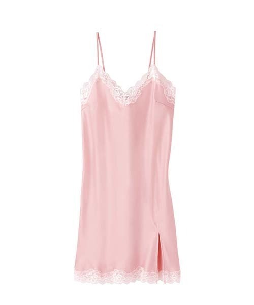 Lingerie by GeeRA（ランジェリーバイジーラ）の「静電防止サテンスリップ／レギュラー丈（その他アンダーウェア/インナー・レディース・ブラック/オフホワイト/ブラック系その他/ネイビー/ピンク/ライトブルー/シャンパン/グレイッシュブルー/ワイン/グリーン/ダークネイビー/スモークピンク/ホワイト系その他・LARGE/X-LARGE/MEDIUM/SMALL）」の12枚目の写真