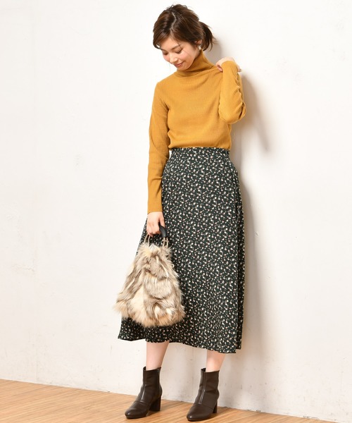 natural couture（ナチュラルクチュール）の「PPリブタートル（ニット/セーター・レディース・グリーン/マスタード/オフホワイト/グレー/パープル/ブラック・FREE）」の18枚目の写真