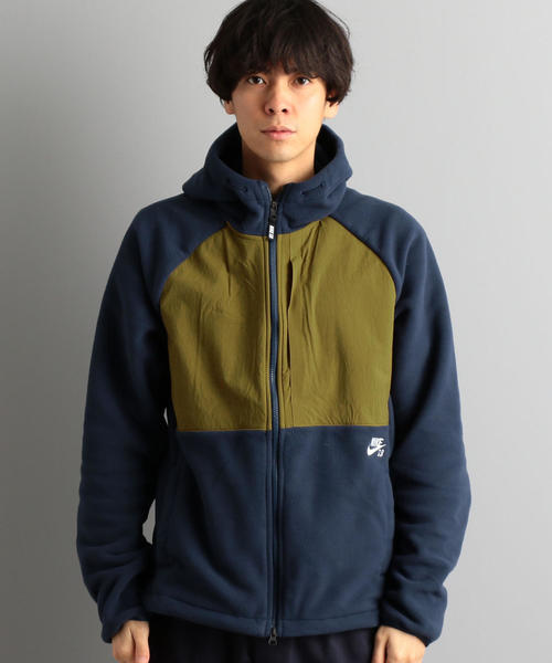 NIKE SB（ナイキエスビー）の「【WEB限定】［ナイキ］SC★★ NIKE SB フリース フルジップ フーディー / パーカー（パーカー・メンズ・ネイビー/ブラック・XL/L/M）」の4枚目の写真