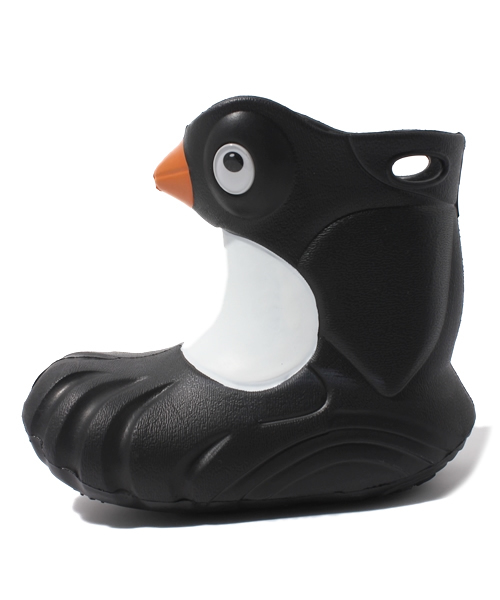 green label relaxing（グリーンレーベルリラクシング）の「「WEB限定」★★POLLIWALKS/ペンギン（レインシューズ・キッズ・ブラック・13.8cm/15.4cm/17cm）」の2枚目の写真