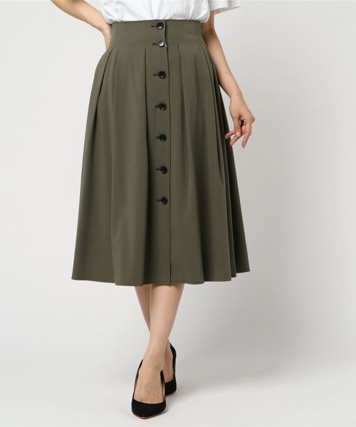 JILL STUART(ジルスチュアート)の「<WEB別注>レナフロントボタンスカート(スカート・レディース・カーキ/ピンク・0/2/4)」の3枚目の写真