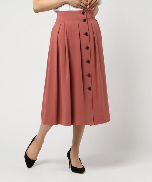 JILL STUART(ジルスチュアート)の「<WEB別注>レナフロントボタンスカート(スカート・レディース・カーキ/ピンク・0/2/4)」の4枚目の写真