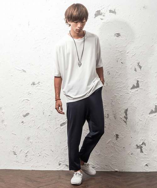 MinoriTY（マイノリティ）の「ポンチ素材テーパードリラックスパンツ（その他パンツ・メンズ・ブラック/ベージュ/ネイビー・M/L/XL）」の6枚目の写真