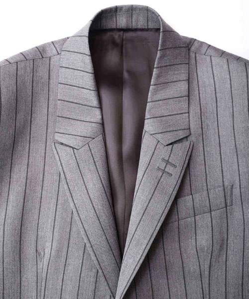 SHAREEF（シャリーフ）の「TAILORED JK（テーラードジャケット・メンズ・グレー/モカ・2/1/3）」の10枚目の写真