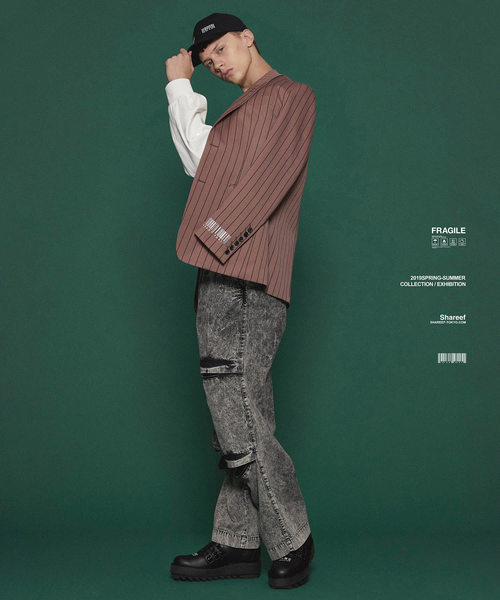 SHAREEF（シャリーフ）の「TAILORED JK（テーラードジャケット・メンズ・グレー/モカ・2/1/3）」の18枚目の写真