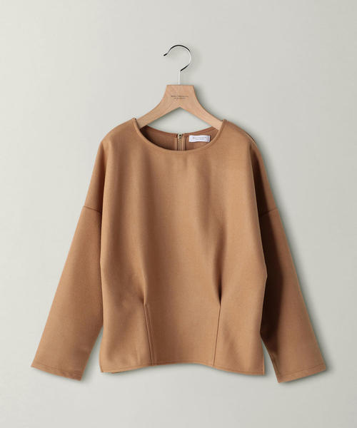 BEAUTY&YOUTH UNITED ARROWS(ビューティーアンドユースユナイテッドアローズ)の「BY メルトンジャージー バックジッププルオーバー ◆(Tシャツ/カットソー・レディース・ライトブルー/ブラック/ベージュ・FREE)」の5枚目の写真