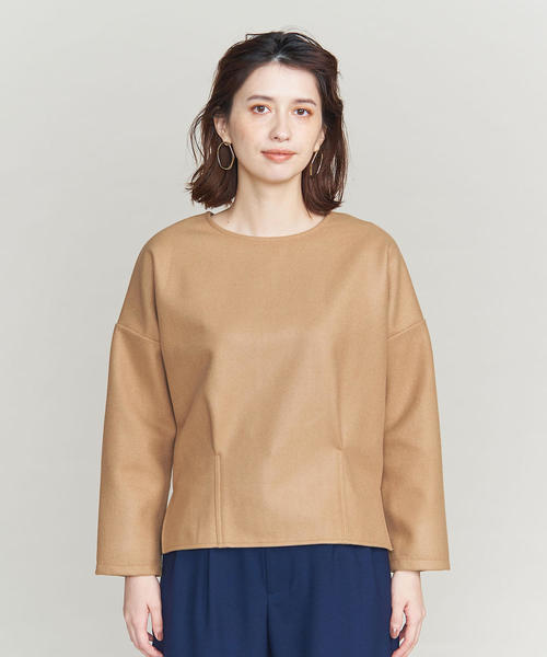 BEAUTY&YOUTH UNITED ARROWS(ビューティーアンドユースユナイテッドアローズ)の「BY メルトンジャージー バックジッププルオーバー ◆(Tシャツ/カットソー・レディース・ライトブルー/ブラック/ベージュ・FREE)」の18枚目の写真