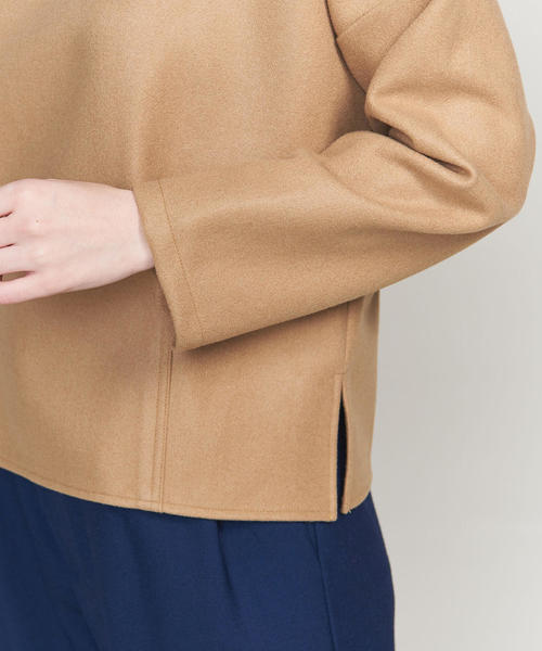 BEAUTY&YOUTH UNITED ARROWS(ビューティーアンドユースユナイテッドアローズ)の「BY メルトンジャージー バックジッププルオーバー ◆(Tシャツ/カットソー・レディース・ライトブルー/ブラック/ベージュ・FREE)」の10枚目の写真