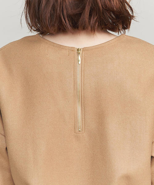 BEAUTY&YOUTH UNITED ARROWS(ビューティーアンドユースユナイテッドアローズ)の「BY メルトンジャージー バックジッププルオーバー ◆(Tシャツ/カットソー・レディース・ライトブルー/ブラック/ベージュ・FREE)」の12枚目の写真