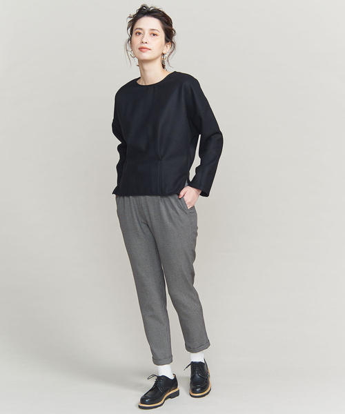 BEAUTY&YOUTH UNITED ARROWS(ビューティーアンドユースユナイテッドアローズ)の「BY メルトンジャージー バックジッププルオーバー ◆(Tシャツ/カットソー・レディース・ライトブルー/ブラック/ベージュ・FREE)」の15枚目の写真