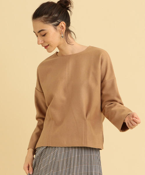 BEAUTY&YOUTH UNITED ARROWS(ビューティーアンドユースユナイテッドアローズ)の「BY メルトンジャージー バックジッププルオーバー ◆(Tシャツ/カットソー・レディース・ライトブルー/ブラック/ベージュ・FREE)」の7枚目の写真