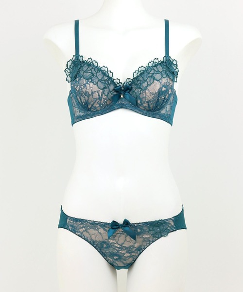 fran de lingerie（フランデランジェリー）の「Gran Flower 144 グランフラワー ブラ&ショーツセット A-Fカップ（ブラ&ショーツ・レディース・ブルー/ブラック/ワイン/グリーン/シャンパン・A70/F65/E75/B75/E70/E65/C70/D70/C65/D75/A75/C75/B70/F70/D65/F75/B65）」の11枚目の写真