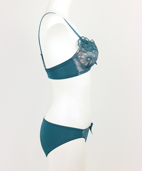 fran de lingerie（フランデランジェリー）の「Gran Flower 144 グランフラワー ブラ&ショーツセット A-Fカップ（ブラ&ショーツ・レディース・ブルー/ブラック/ワイン/グリーン/シャンパン・A70/F65/E75/B75/E70/E65/C70/D70/C65/D75/A75/C75/B70/F70/D65/F75/B65）」の9枚目の写真
