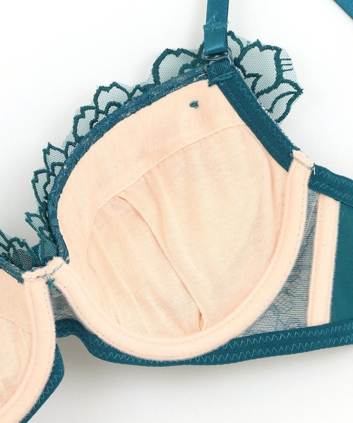 fran de lingerie（フランデランジェリー）の「Gran Flower 144 グランフラワー ブラ&ショーツセット A-Fカップ（ブラ&ショーツ・レディース・ブルー/ブラック/ワイン/グリーン/シャンパン・A70/F65/E75/B75/E70/E65/C70/D70/C65/D75/A75/C75/B70/F70/D65/F75/B65）」の7枚目の写真