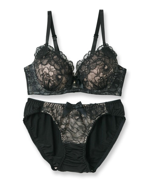 fran de lingerie（フランデランジェリー）の「Gran Flower 144 グランフラワー ブラ&ショーツセット A-Fカップ（ブラ&ショーツ・レディース・ブルー/ブラック/ワイン/グリーン/シャンパン・A70/F65/E75/B75/E70/E65/C70/D70/C65/D75/A75/C75/B70/F70/D65/F75/B65）」の22枚目の写真