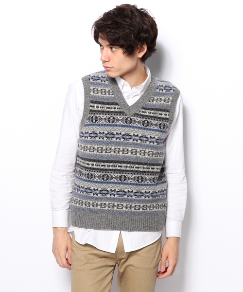 J.PRESS（ジェイプレス）の「シャギードッグフェアアイルニットベスト