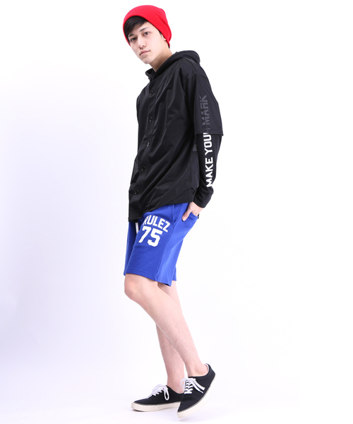 WEGO(ウィゴー)の「WEGO/ナンバリングスウェットショーツ(その他パンツ・メンズ・ブラック/杢グレー/ロイヤルブルー・MEDIUM/LARGE)」の18枚目の写真