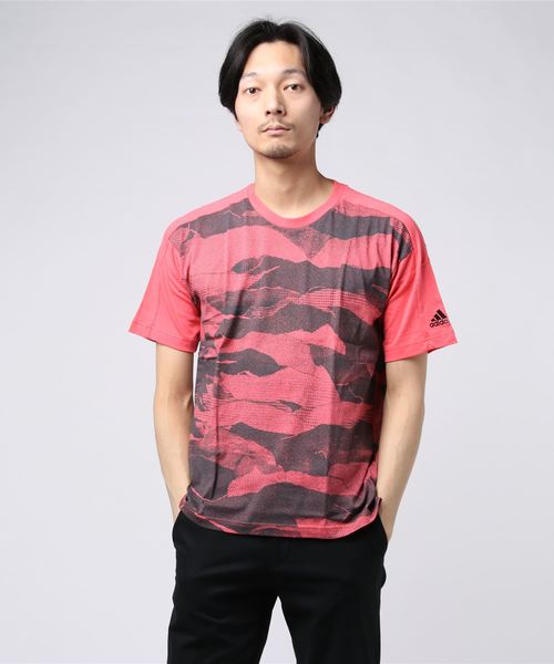 adidas（アディダス）の「アディダス ＭS2S　CAMOグラフィックＴシャツ（Tシャツ/カットソー・メンズ・グレー/ブラウン/ピンク・M/L/XXL/S/XL）」の3枚目の写真