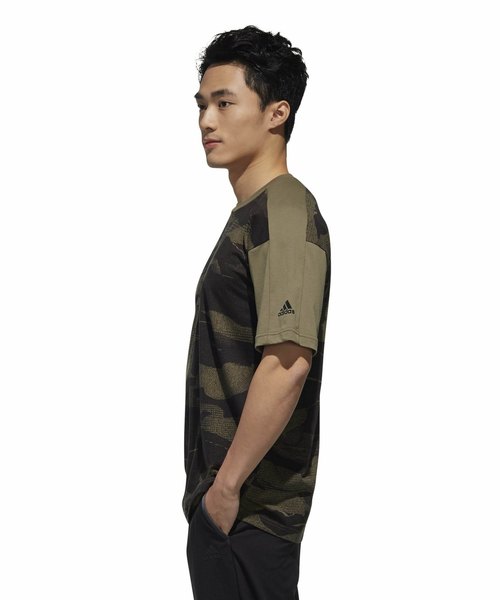 adidas（アディダス）の「アディダス ＭS2S　CAMOグラフィックＴシャツ（Tシャツ/カットソー・メンズ・グレー/ブラウン/ピンク・M/L/XXL/S/XL）」の9枚目の写真