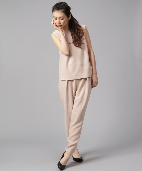 Liesse（リエス）の「【3】イージーパンツ【Oggi5月号】【GINGER5月号】【LEE4月号】（その他パンツ・レディース・ブルー/ネイビー/ピンクベージュ/ベージュ・2/3/4）」の2枚目の写真