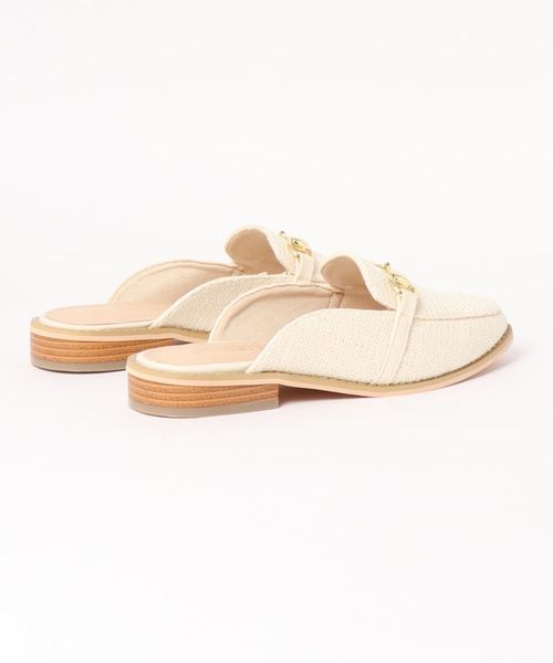 KOBE LETTUCE(コウベレタス)の「ビット付きスクエアトゥバブーシュローファーシューズ(サンダル・レディース・ホワイト系その他/ベージュ系その他/ホワイト/ブラック/ブラウン系その他/ブラック系その他/グレイッシュベージュ/ブラウン系その他2/ブラック系その他2/ホワイト系その他2/ベージュ系その他2・L/LL/M/S)」の12枚目の写真