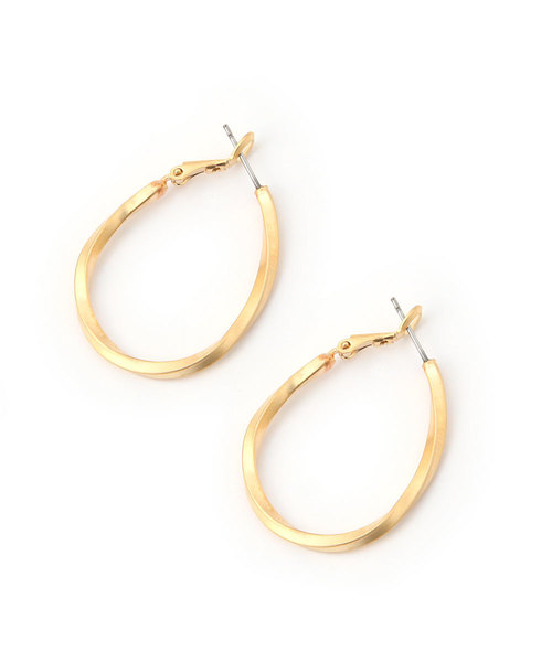 colleca la（コレカラ）の「ねじれドロップフープピアス（ピアス（両耳用）・レディース・シルバー/ゴールド・ﾌﾘ-）」の9枚目の写真