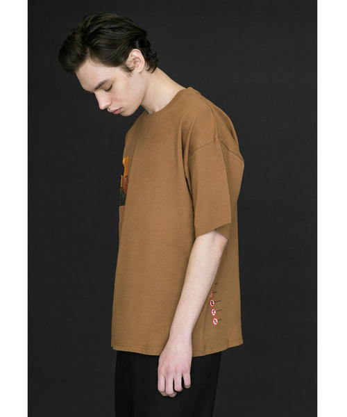 MONKEY TIME(モンキータイム)の「<monkey time> ART PRINT TEE/Tシャツ(Tシャツ/カットソー・メンズ・ホワイト/ブラウン/ピンク/ブラック・3/1/2)」の7枚目の写真