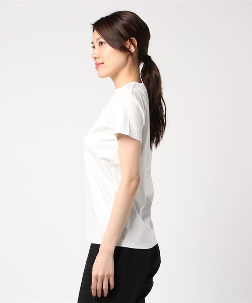 RNA-N(アールエヌエーエヌ)の「M0948 80/-スムースシルケットクルーネックTシャツ(Tシャツ/カットソー・レディース・ブラック/パープル/オフホワイト/スモークグレー・MEDIUM)」の12枚目の写真