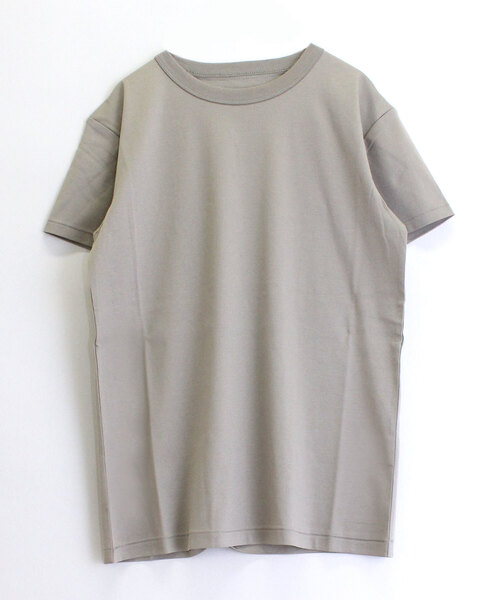 RNA-N(アールエヌエーエヌ)の「M0948 80/-スムースシルケットクルーネックTシャツ(Tシャツ/カットソー・レディース・ブラック/パープル/オフホワイト/スモークグレー・MEDIUM)」の4枚目の写真