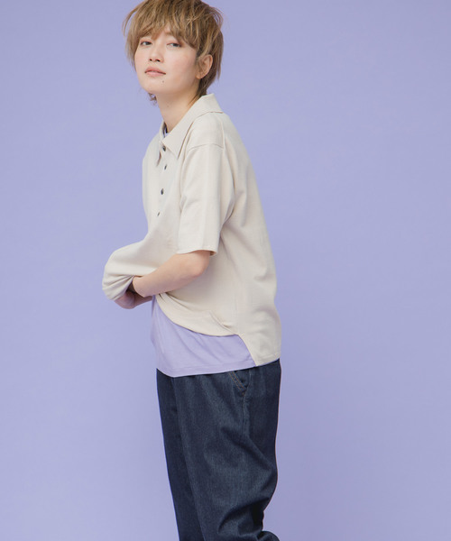 RNA-N(アールエヌエーエヌ)の「M0948 80/-スムースシルケットクルーネックTシャツ(Tシャツ/カットソー・レディース・ブラック/パープル/オフホワイト/スモークグレー・MEDIUM)」の20枚目の写真