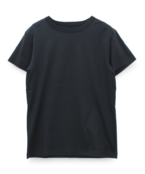 RNA-N(アールエヌエーエヌ)の「M0948 80/-スムースシルケットクルーネックTシャツ(Tシャツ/カットソー・レディース・ブラック/パープル/オフホワイト/スモークグレー・MEDIUM)」の5枚目の写真