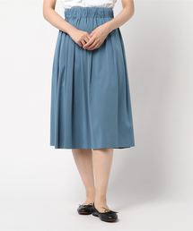 リバーシブルタフタフレアスカート