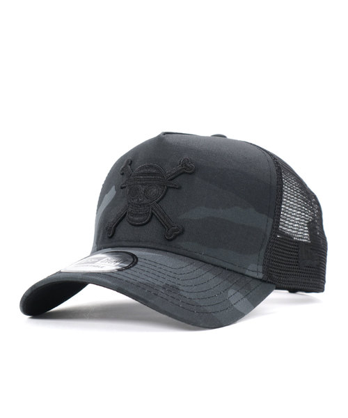 最新情報 ニューエラ ワンピース コラボ メッシュキャップ 9forty Lufy ミッドナイトカモ ブラック カモフラ 迷彩柄 New Era One Piece 同梱ok