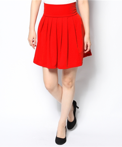 WEGO（ウィゴー）の「WEGO/ポンチタックフレアスカート（スカート・レディース・グリーン/ネイビー/レッド/オフホワイト・FREE）」の18枚目の写真