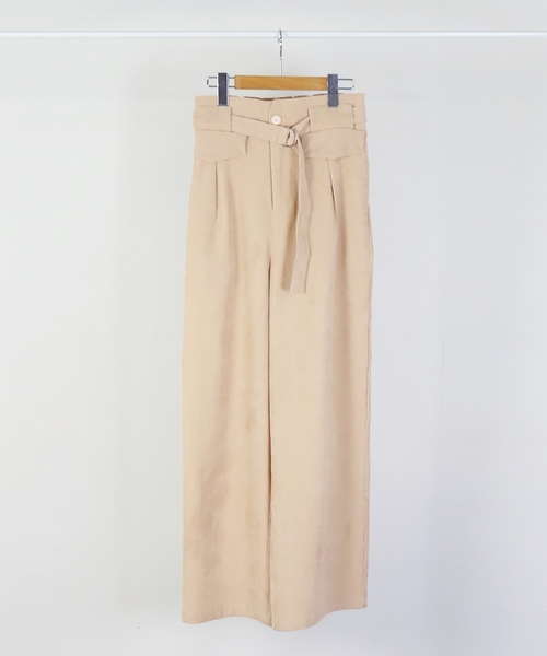reca(レカ)の「ベルト付ハイウエストコーデュロイパンツ(その他パンツ・レディース・ベージュ/ブラウン・FREE)」の10枚目の写真