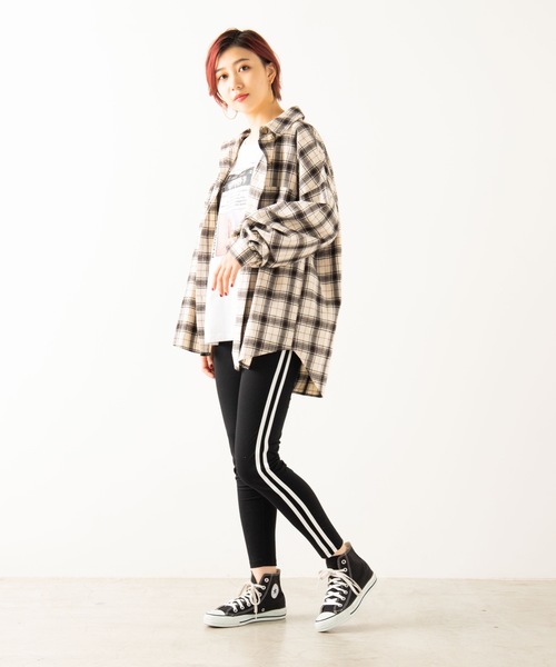 WEGO（ウィゴー）の「WEGO/ラインレギンス（その他パンツ・レディース・ブラック/ブラック系その他2・FREE）」の3枚目の写真