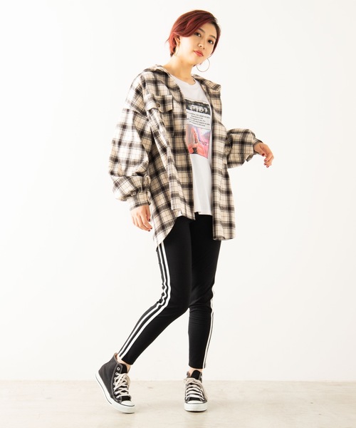 WEGO（ウィゴー）の「WEGO/ラインレギンス（その他パンツ・レディース・ブラック/ブラック系その他2・FREE）」の8枚目の写真