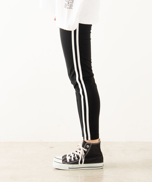 WEGO（ウィゴー）の「WEGO/ラインレギンス（その他パンツ・レディース・ブラック/ブラック系その他2・FREE）」の6枚目の写真